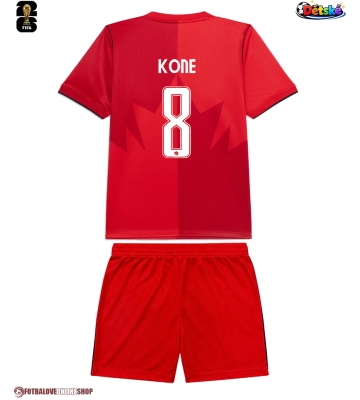 Kanada Ismael Kone #8 Domácí dres komplet pro Děti MS 2026 Krátkým Rukávem (+ Krátké kalhoty)